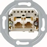 Kopp UAE sokkel voor telefoon en data 2-voudig RJ11/12 RJ45 (33369401)