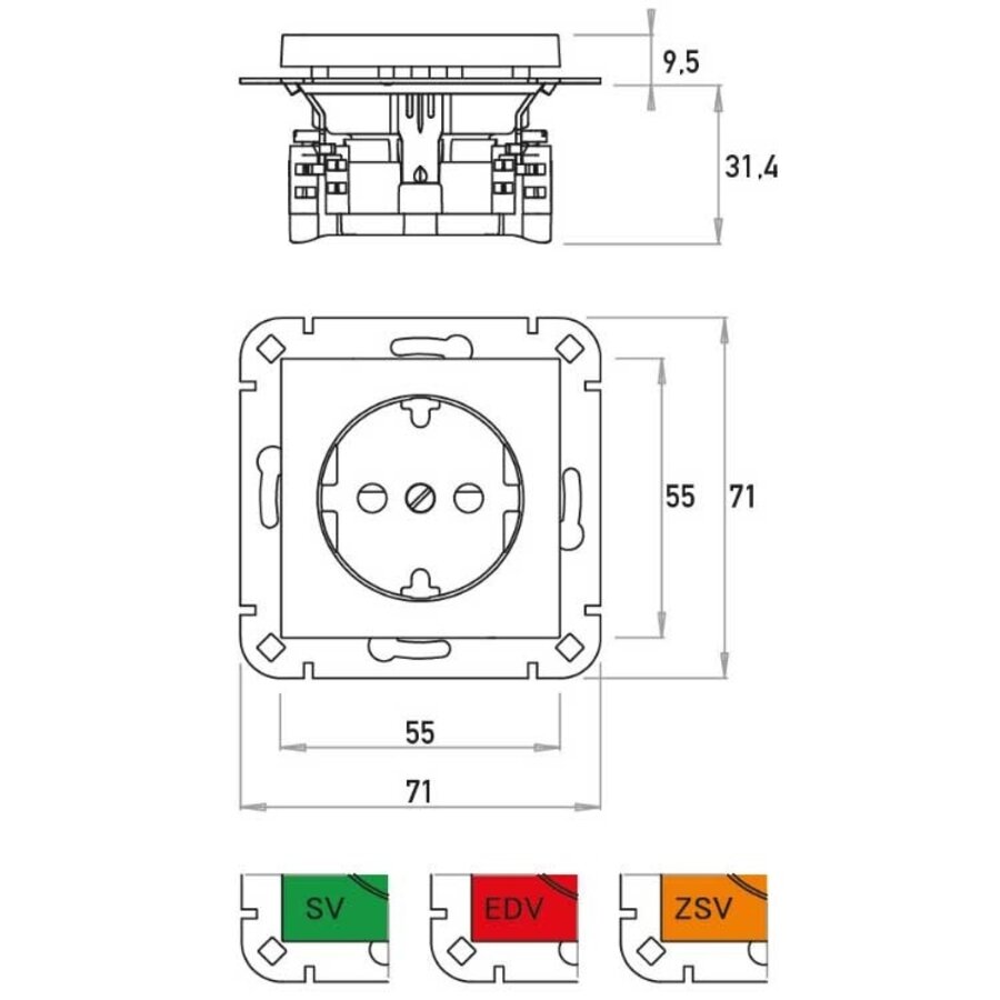 Kopp wcd inb ra 1v kv edv hk07 rd (940012004)