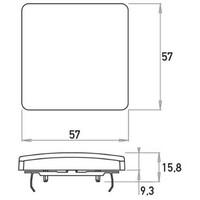 Kopp schakelwip HK05 zwart mat (334650007)