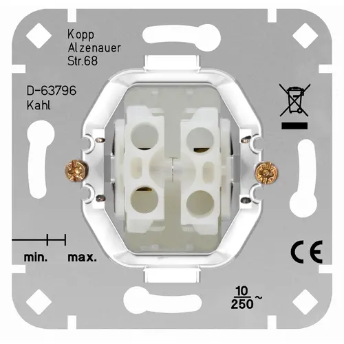 Kopp serie drukcontact terugverend (504000009)