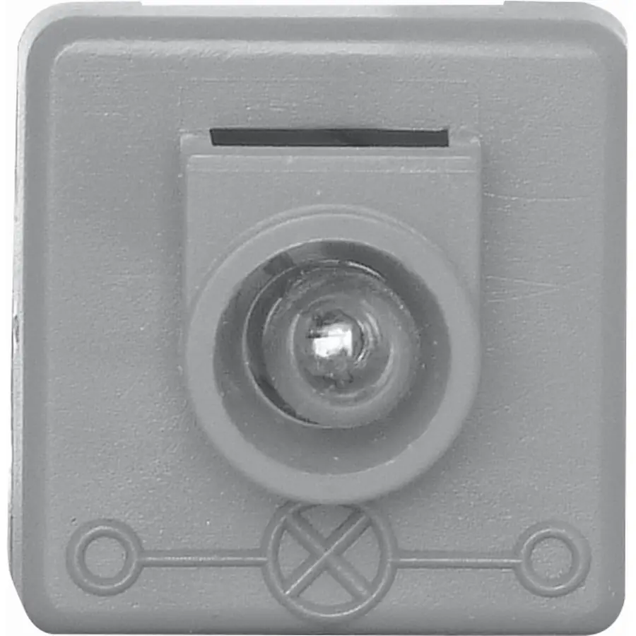 Kopp glimlampje 24V 40mA grijs (321224046)