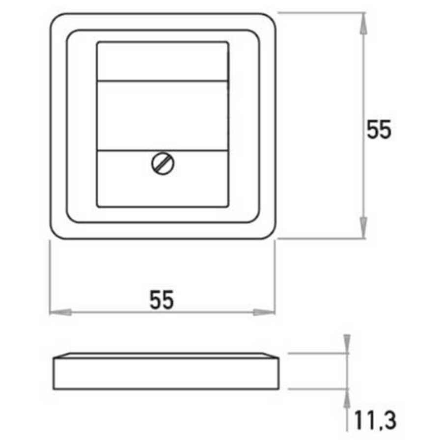 Kopp centraalplaat USB/TAE/luidspreker HK02 Milano antraciet (358115007)