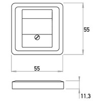 Kopp centraalplaat USB/TAE/luidspreker HK02 Milano wenge (358137003)
