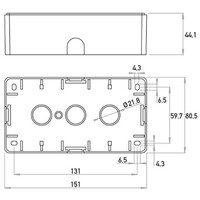 Kopp opbouwdoos 2-voudig HK02 Milano antraciet OP=OP (375215001)