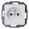 Kopp wandcontactdoos met penaarde Belgie HK02 Milano arctic wit (918913009)