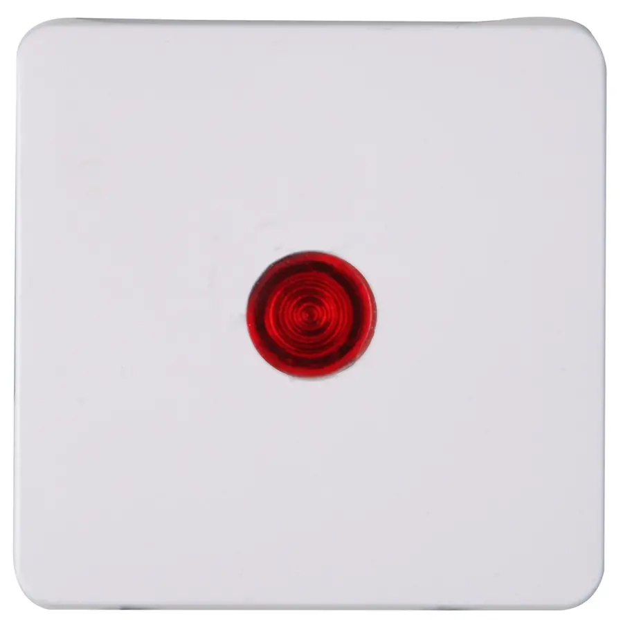 Kopp schakelwip controlevenster rood HK02 Milano arctic wit (331114005)