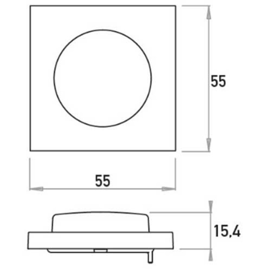 Kopp dimmerknop druk-draaidimmer HK07 Athenis staal grijs (490647008)