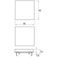 Kopp schakelwip HK07 Athenis antraciet (490015007)