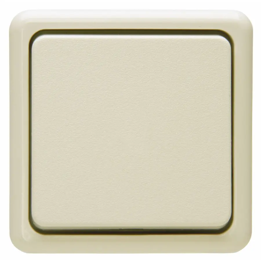 Kopp opbouw enkel drukcontact terugverend 1 maakcontact Standard creme (514301006)