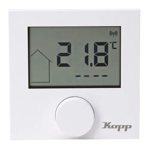 Kopp digitale draadloze ruimtethermostaat vloerverwarming 868MHz opbouw IP20 (831003054)