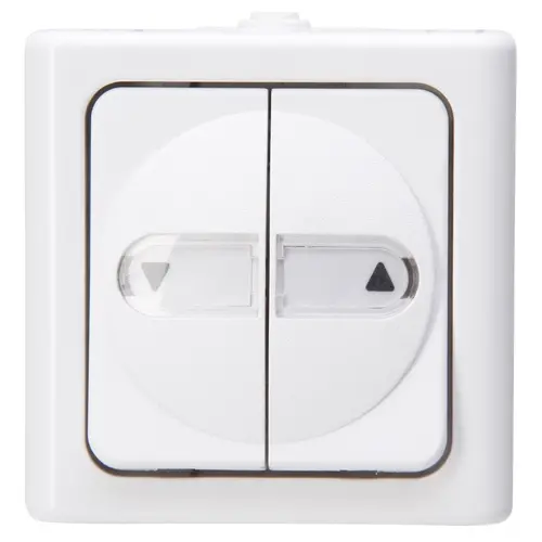 Kopp jaloezieschakeaar IP44 arctic wit Blue Electric (560902013) Kopp jaloezieschakeaar IP44 arctic wit Blue Electric (560902013)