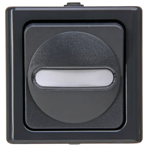 Kopp wisselschakelaar IP44 antraciet Blue Electric (561415002) Kopp wisselschakelaar IP44 antraciet Blue Electric (561415002)