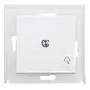 Kopp schakelwip controlevenster met bel symbool IP44 HK07 Athenis helder wit glans (493952002)