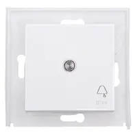 Kopp schakelwip controlevenster met bel symbool IP44 HK07 Athenis helder wit glans (493952002)