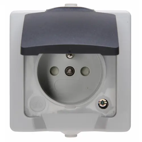 Kopp wandcontactdoos pa deksel bev grijs Nautic (107956008) Kopp wandcontactdoos pa deksel bev grijs Nautic (107956008)