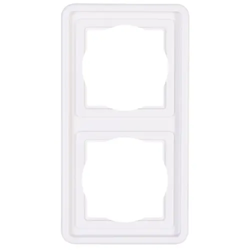 Kopp afdekraam IP44 2-voudig arctic wit standard (302402074) Kopp afdekraam IP44 2-voudig arctic wit standard (302402074)