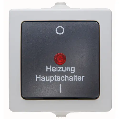 Kopp hoofdschakelaar IP44 grijs Nautic (565356002) Kopp hoofdschakelaar IP44 grijs Nautic (565356002)