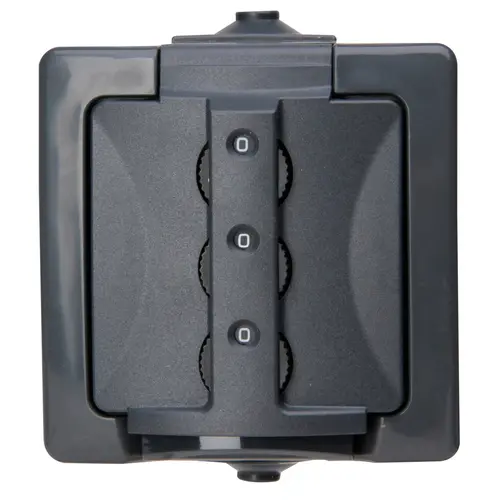 Kopp wandcontactdoos randaarde deksel combinatie sl IP44 antraciet (955015016) Kopp wandcontactdoos randaarde deksel combinatie sl IP44 antraciet (955015016)