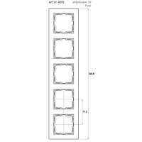 Kopp afdekraam 5-voudig HK07 PURE antraciet (407215007)