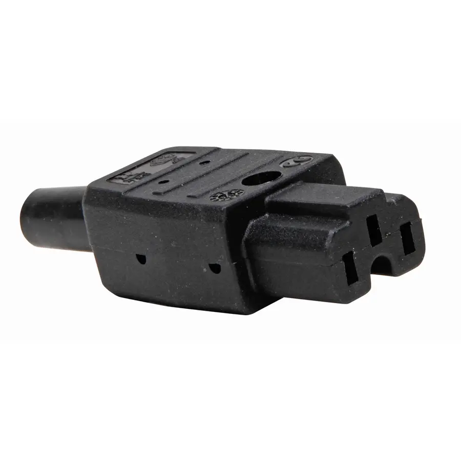 Kopp C16A apparaatstekker 10A zwart (181505000)