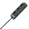Kopp UNOversal snoercentrale 3-voudig RA SH 1,4 meter snoer antraciet (127015013)