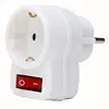 Kopp adapter 1x RA met schakelaar wit (470112003)