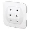 Kopp adapter 3v euro vlak wit 2 stuks (174902081)