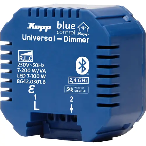 Kopp Blue Control dimmer 3-draads 4-100w (864203016) Kopp Blue Control dimmer 3-draads 4-100w (864203016)