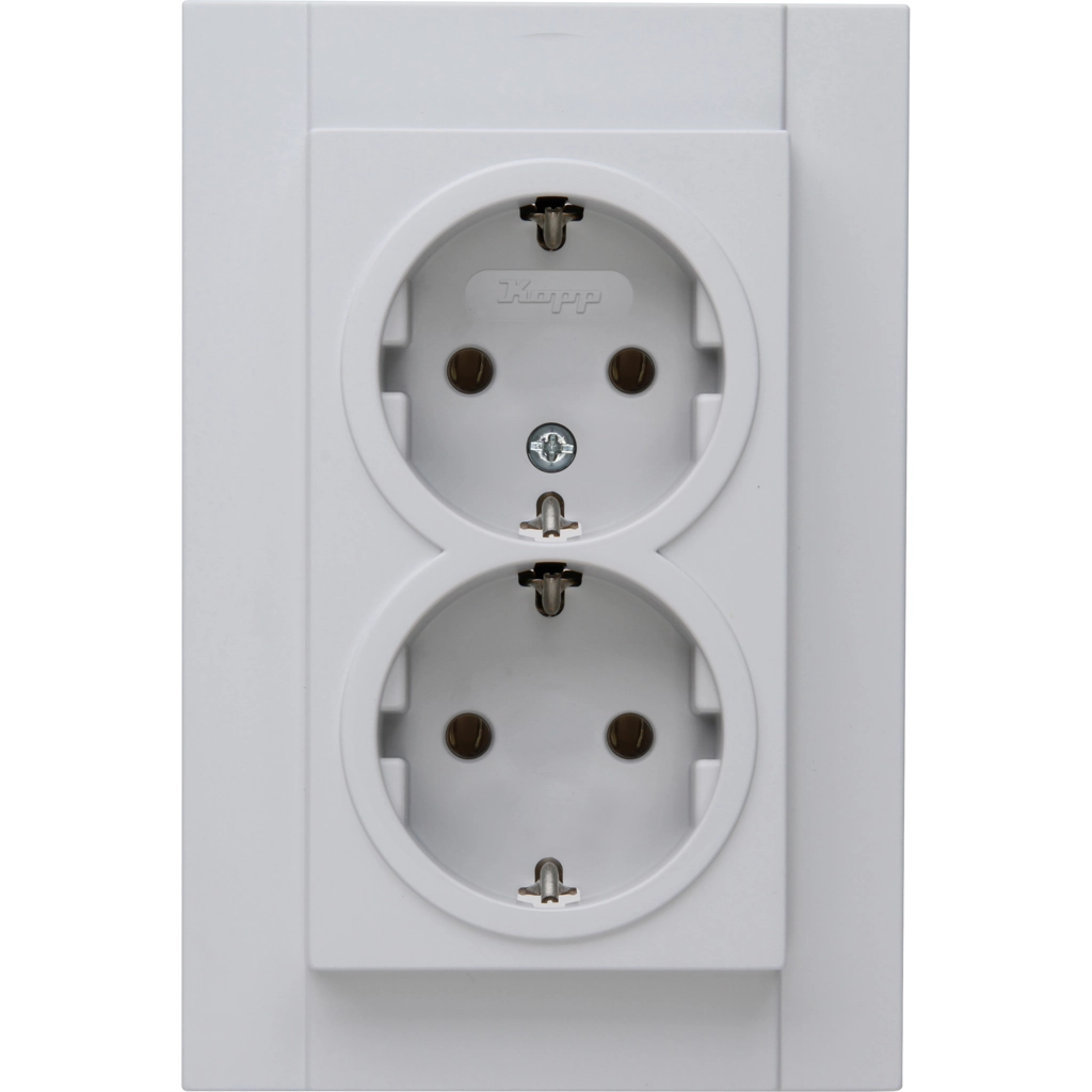 Gira ST55 inbouw enkel geaard stopcontact met klep wit kopen? | Stopcontacten