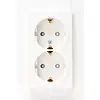 Kopp wandcontactdoos 2-voudig randaarde Safety+ voor enkele inbouwdoos HK07 Athenis arctic wit glans (940213001) Kopp wandcontactdoos 2-voudig randaarde Safety+ voor enkele inbouwdoos HK07 Athenis arctic wit glans (940213001)
