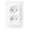Kopp wandcontactdoos 2-voudig zonder randaarde Safety+ voor enkele inbouwdoos HK07 Athenis arctic wit glans (950013002) Kopp wandcontactdoos 2-voudig zonder randaarde Safety+ voor enkele inbouwdoos HK07 Athenis arctic wit glans (950013002)