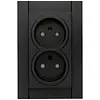 Kopp wandcontactdoos 2-voudig zonder randaarde Safety+ voor enkele inbouwdoos HK07 Athenis zwart mat (950050007) Kopp wandcontactdoos 2-voudig zonder randaarde Safety+ voor enkele inbouwdoos HK07 Athenis zwart mat (950050007)