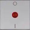Kopp schakelwip controlevenster rood met opdruk 0 - I HK07 Athenis staal grijs (491982001)