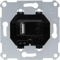 Kopp USB-lader 2 voudig type A en type C totaal 3000mA zwart (298200182)