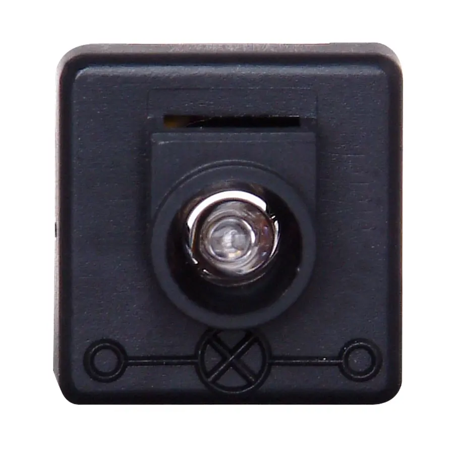 Kopp glimlampje 250V 0.65mA zwart (324300044)