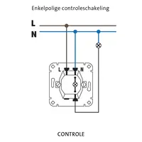 Kopp profi controleschakelaar met N-klem (508600001)