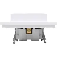Kopp wandcontactdoos 2-voudig randaarde Safety+ voor enkele inbouwdoos HK07 Athenis arctic wit mat (940232004)