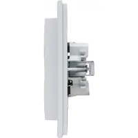 Kopp wandcontactdoos 2-voudig randaarde Safety+ voor enkele inbouwdoos HK07 Athenis grijs mat (940234006)