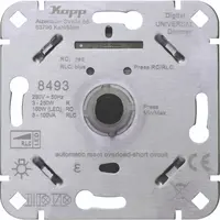 Kopp LED-draaidimmer universeel met druk-wisselschakelaar 3-150W (849300512)