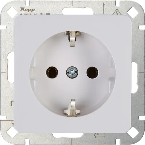 Kopp wandcontactdoos randaarde HK02 Milano arctic wit (914813003) Kopp wandcontactdoos randaarde HK02 Milano arctic wit (914813003)