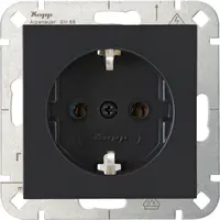 Kopp wandcontactdoos randaarde HK07 Athenis antraciet (949315006)