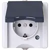 Kopp opbouw wandcontactdoos randaarde deksel IP44 ProAQA grijs (947456005) Kopp opbouw wandcontactdoos randaarde deksel IP44 ProAQA grijs (947456005)
