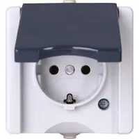 Kopp opbouw wandcontactdoos randaarde deksel IP44 ProAQA grijs (947456005)
