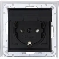 Kopp wandcontactdoos IP44 1-voudig randaarde sh antraciet HK07 (954015008)