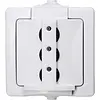 Kopp wandcontactdoos randaarde deksel combinatie sl IP44 arctic wit (955002016) Kopp wandcontactdoos randaarde deksel combinatie sl IP44 arctic wit (955002016)