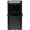 Kopp opbouw wandcontactdoos 2-voudig randaarde deksel verticaal IP44 ProAQA zwart (947505002) Kopp opbouw wandcontactdoos 2-voudig randaarde deksel verticaal IP44 ProAQA zwart (947505002)