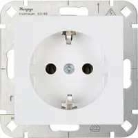 Kopp wandcontactdoos randaarde HK07 Athenis arctic wit glans (949313005)