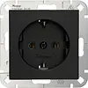 Kopp wandcontactdoos randaarde HK07 Athenis zwart mat (949350008)