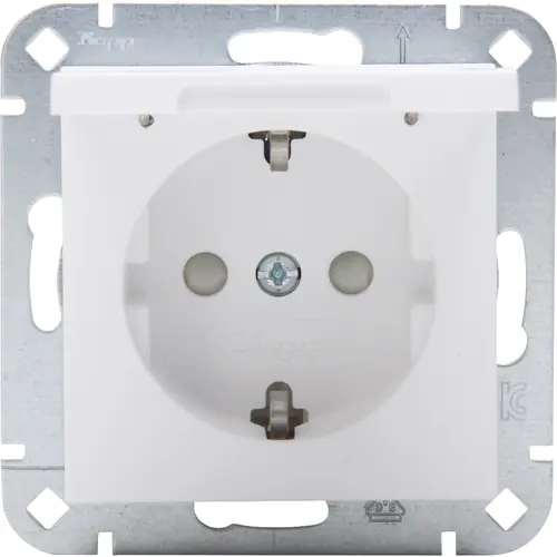 Kopp wandcontactdoos randaarde verhoogde aanraakbeveiliging met klapdeksel HK07 Athenis arctic wit mat (940132001) Kopp wandcontactdoos randaarde verhoogde aanraakbeveiliging met klapdeksel HK07 Athenis arctic wit mat (940132001)