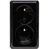 Kopp opbouw wandcontactdoos 2-voudig penaarde Standard zwart (108405008) Kopp opbouw wandcontactdoos 2-voudig penaarde Standard zwart (108405008)